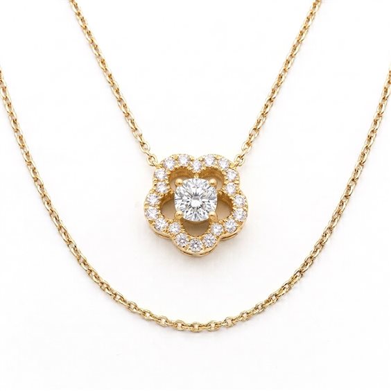 Collana Oro Gioia Donna in Oro Diamante 0.10 Ct OPF14154.010 - OPF14154.010